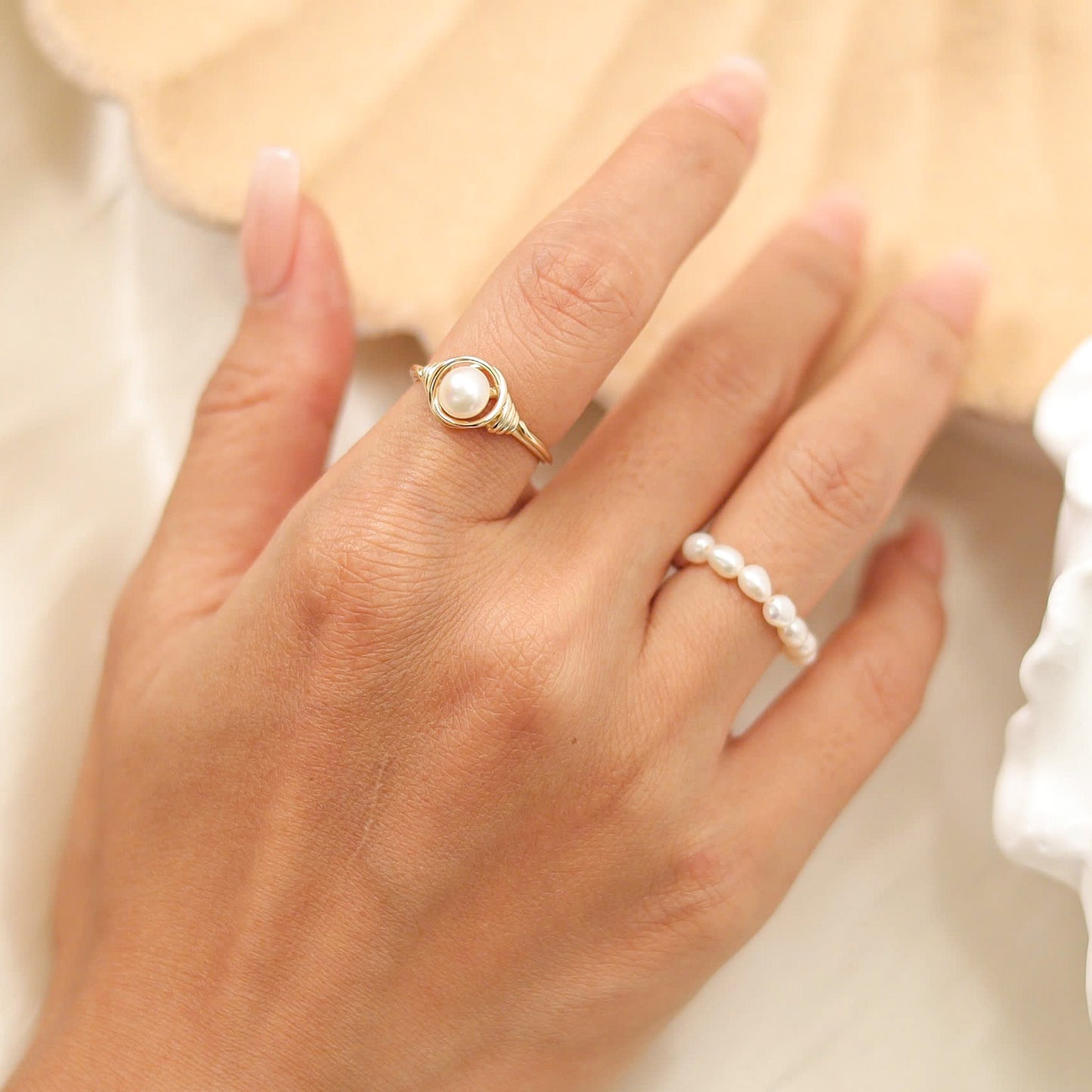 Single Pearl Ring