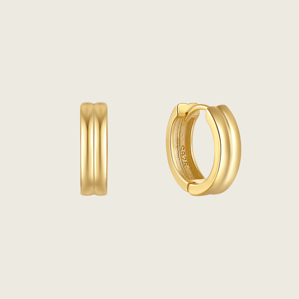 Double Huggie Earrings