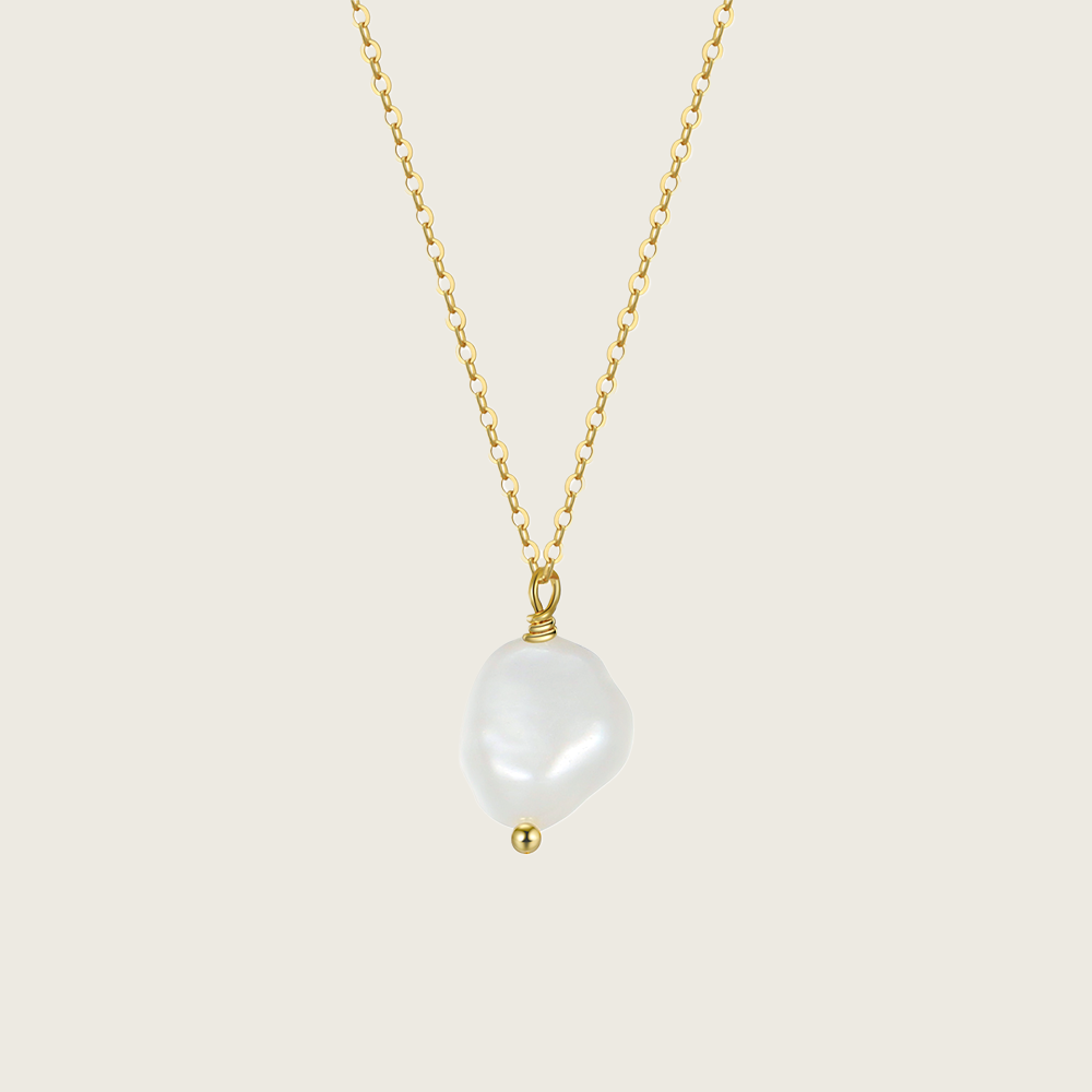 Baroque Pearl Drop Necklace