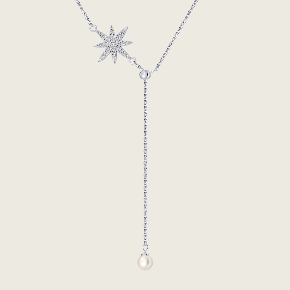 Silver Star Lariat Y Shaped Necklace (Copy)