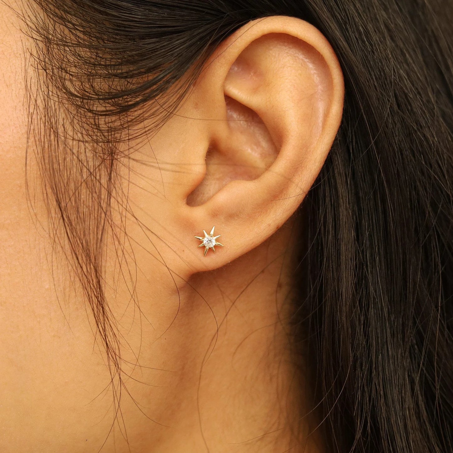 Moon and Star Earring Set