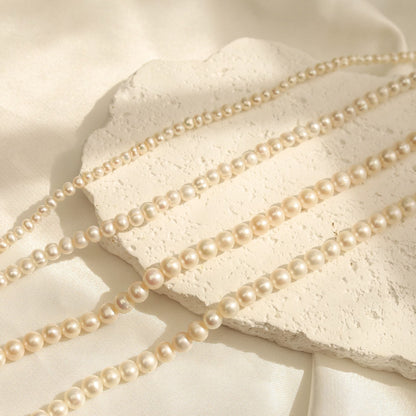 Classic White Pearl Necklace