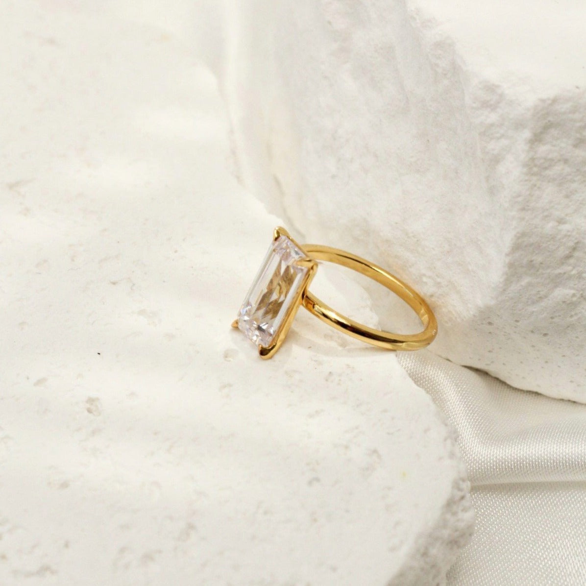 Emerald Cut Diamond Ring