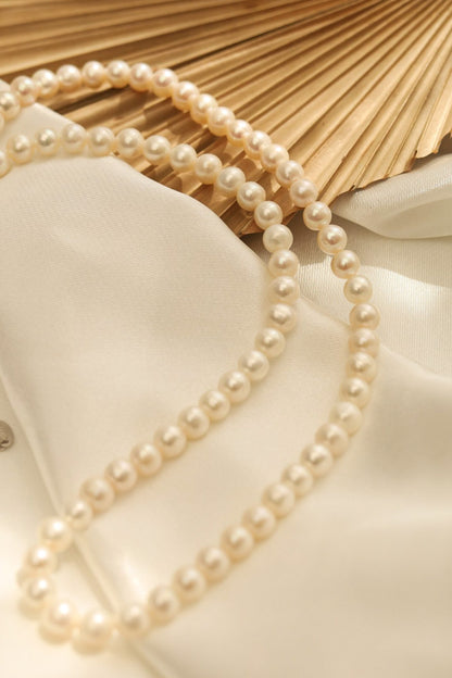 Classic White Pearl Necklace