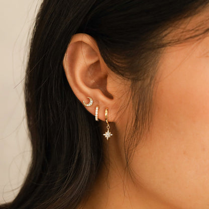 Moon Stud Earrings