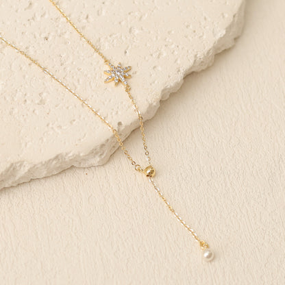 Star Lariat Y Shaped Necklace