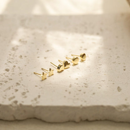 Mini Heart Stud Earrings