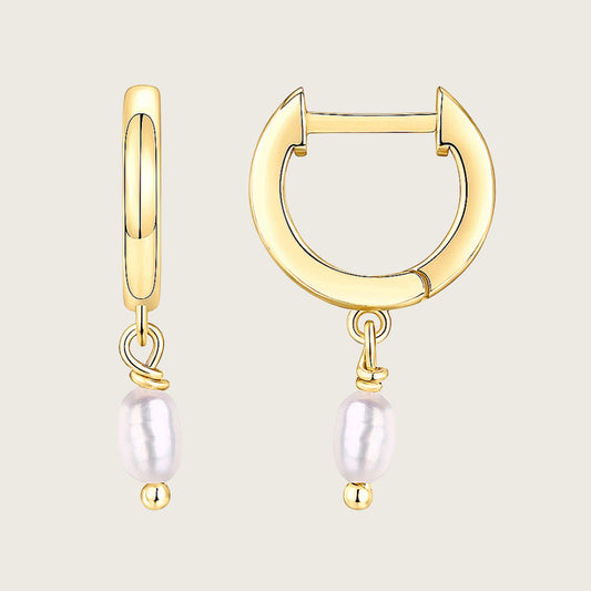 Tiny Pearl Drop Earrings