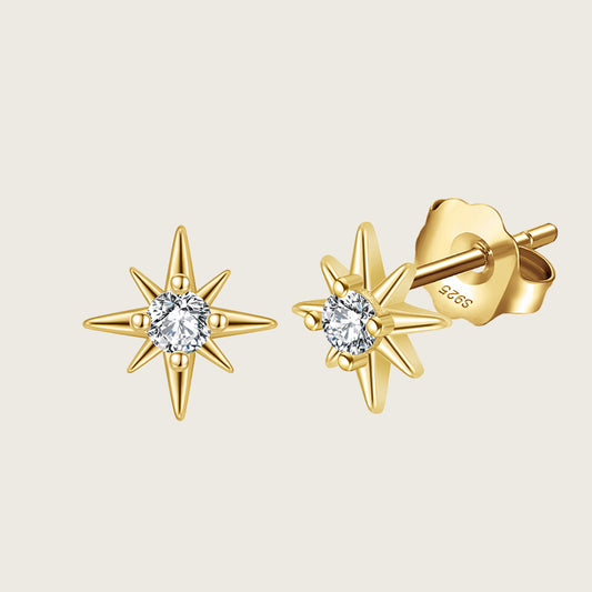 Petite North Star Stud Earrings