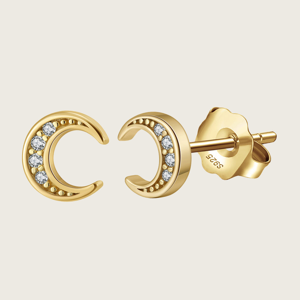 Moon Stud Earrings