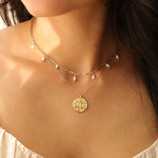 Celestial Coin Necklace