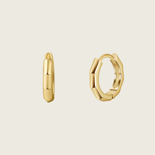 Geometric Huggie Earrings