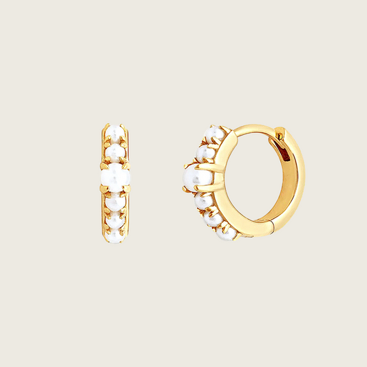 Gold Pearl Huggies