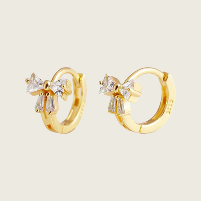Mini Bow Huggie Earrings