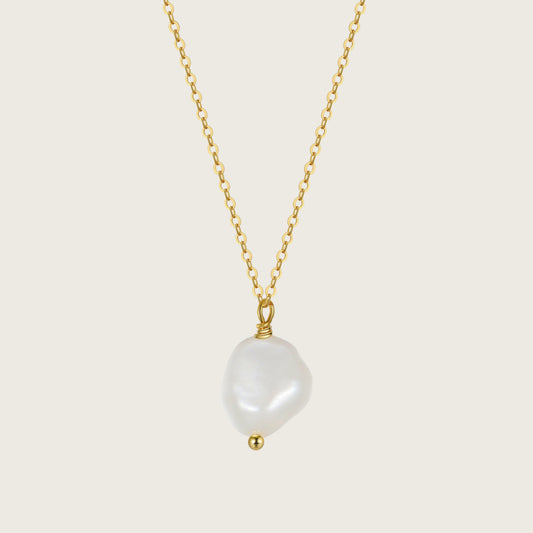 Baroque Pearl Drop Necklace