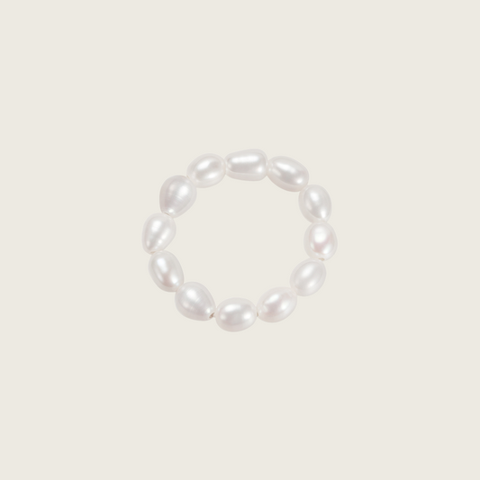 Freshwater Rice Pearl Ring