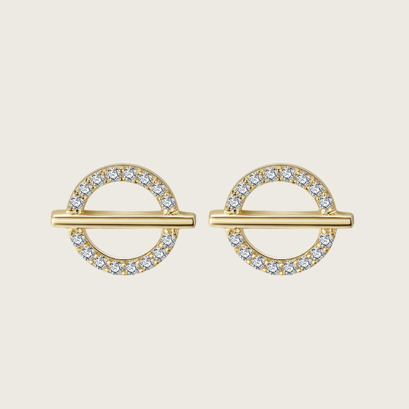 Circle Stud Earrings