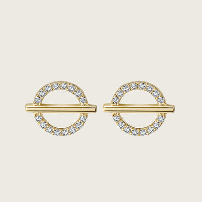 Circle Stud Earrings